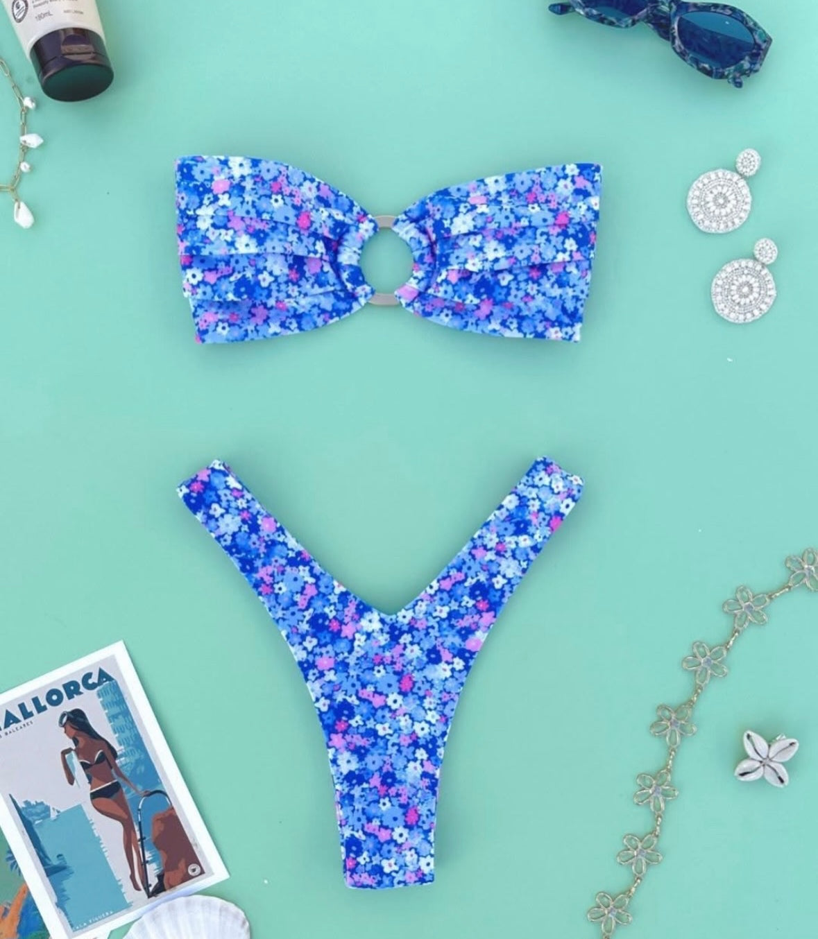 Vintage Floral Bikini Set