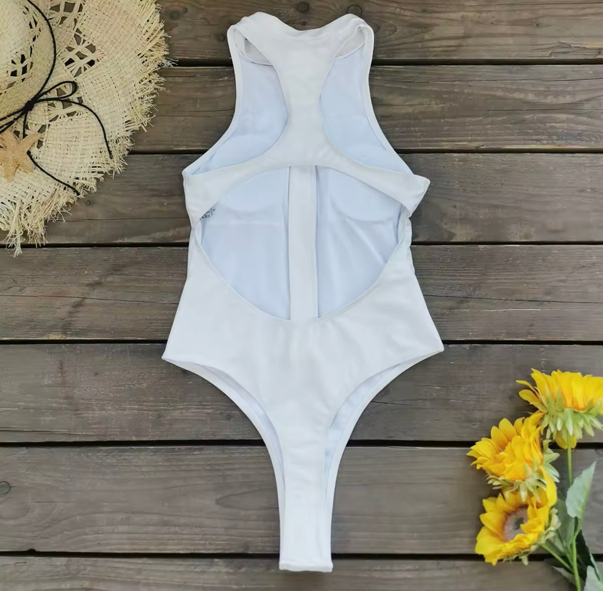 Zipper One Piece Brazilian Bodysuit