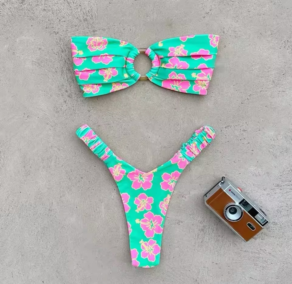 Strapless Bandeau Bikini Set