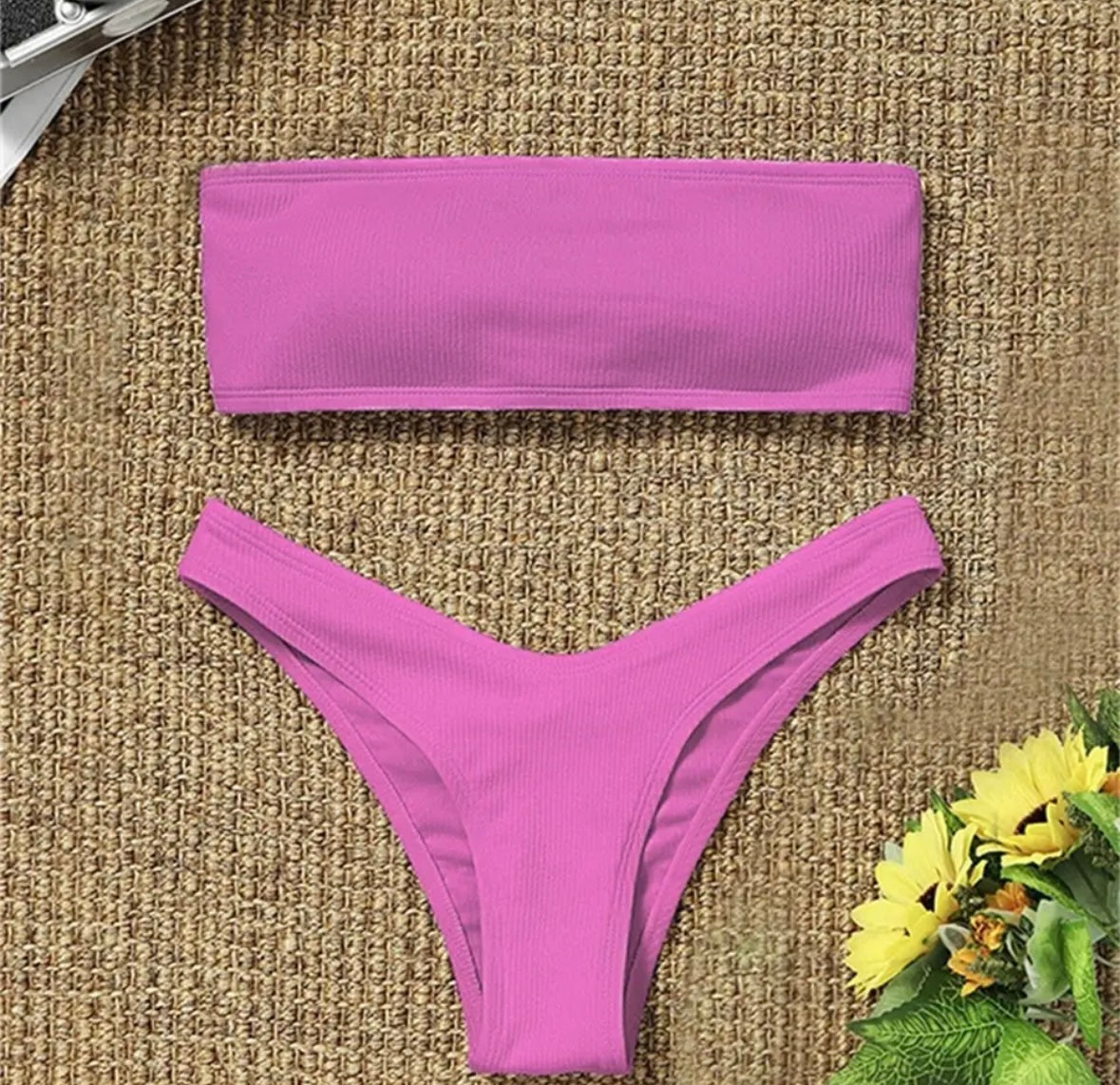 Strapless Bandeau Bikini Set