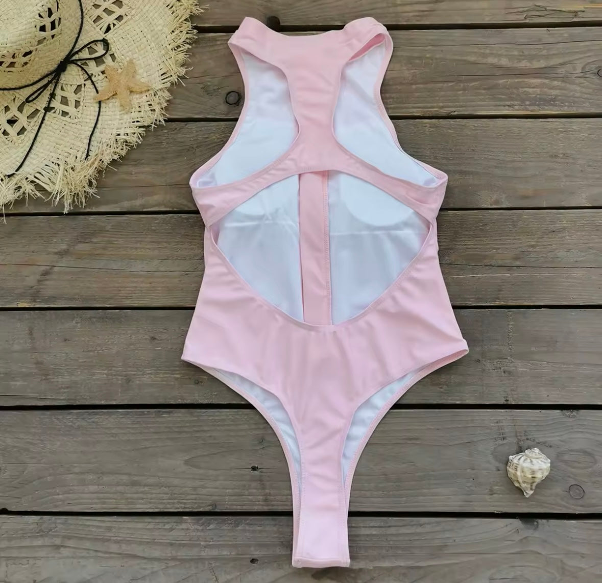 Zipper One Piece Brazilian Bodysuit