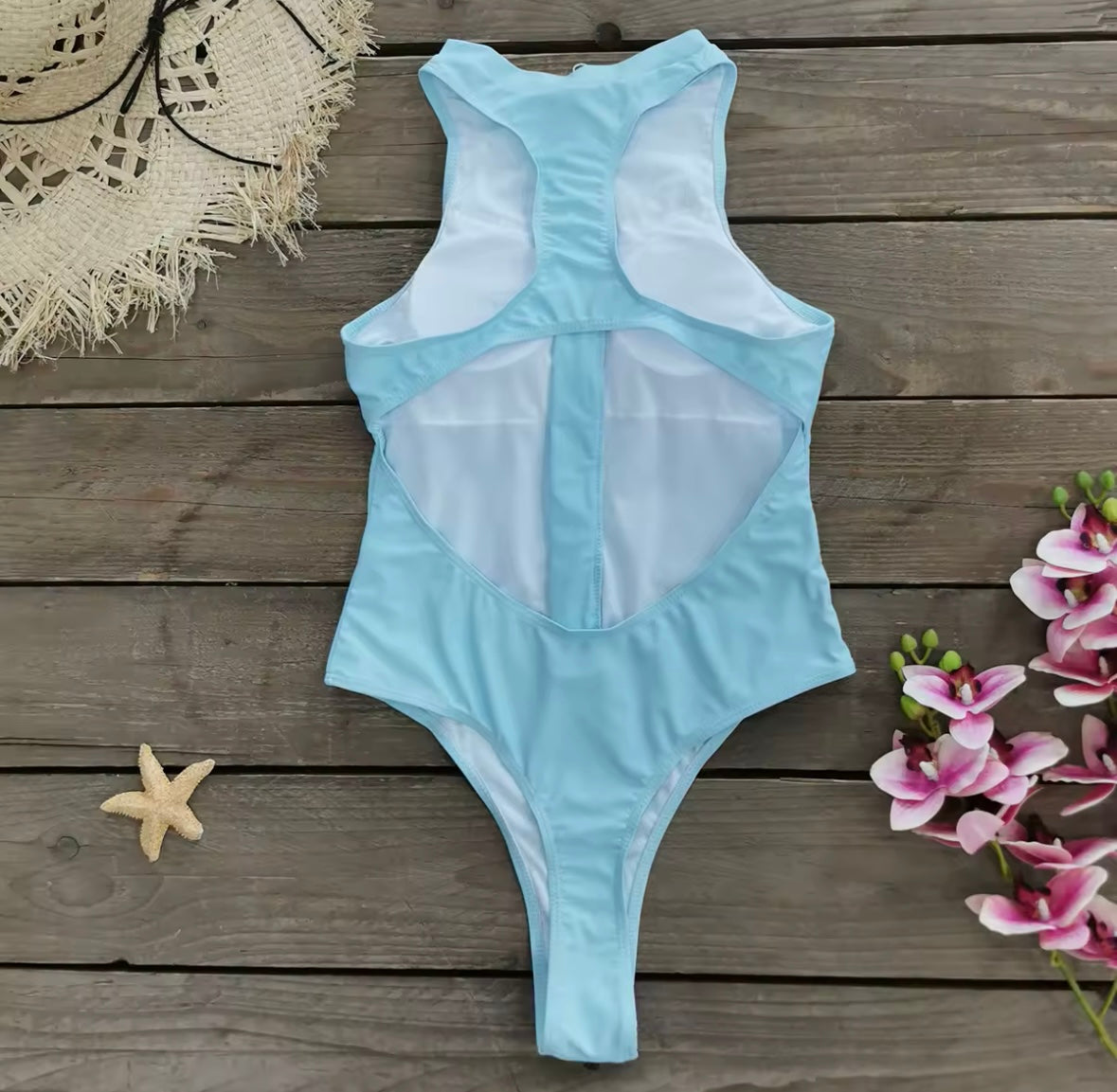 Zipper One Piece Brazilian Bodysuit