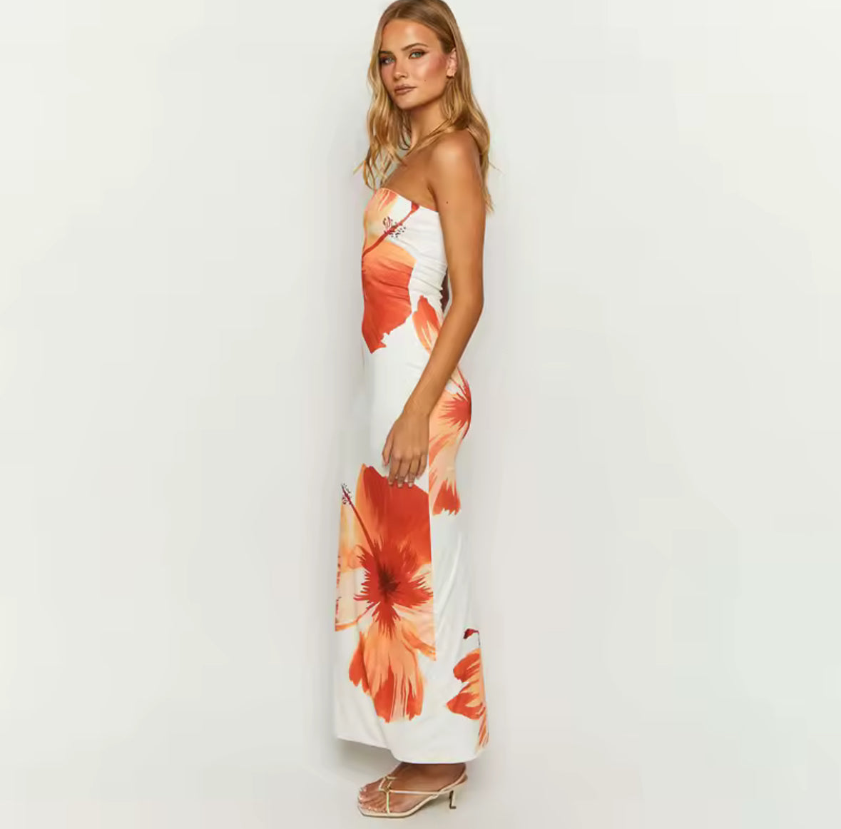 Island Time Floral Tropical Maxi Dress