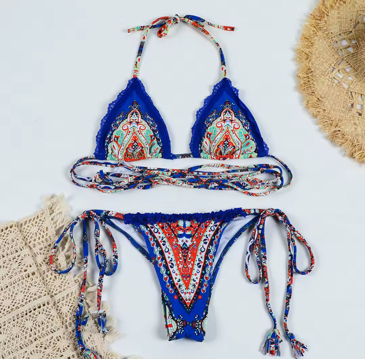 Classic Crossed Bikini Set