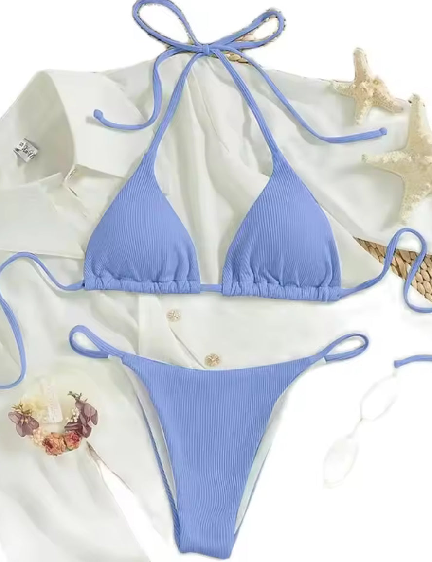 Classic Bikini Set ~ Deep Sky Blue