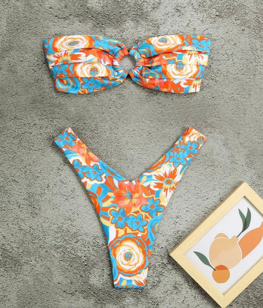 Strapless Bandeau Bikini Set
