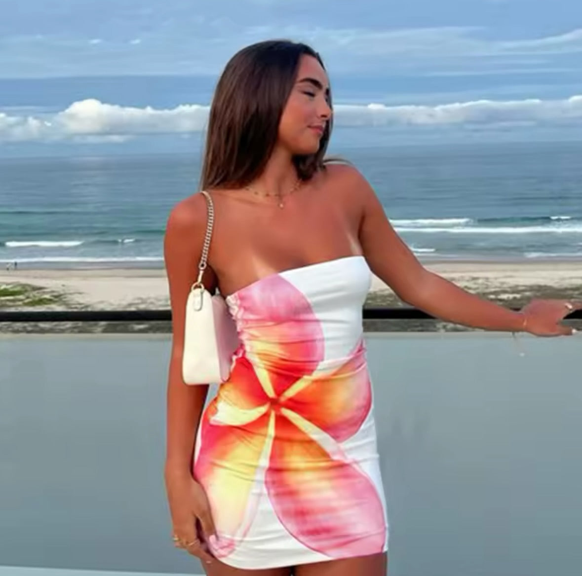 Stylish Short Strapless Mini Dress